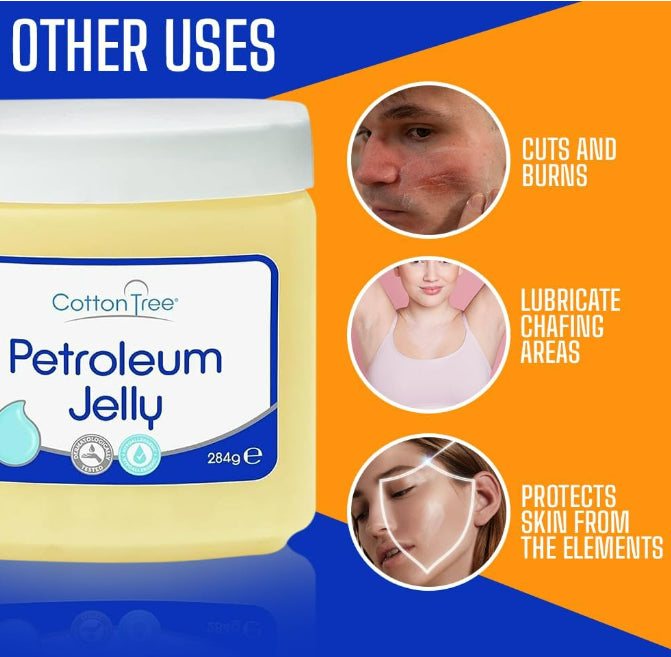 COTTON TREE - EVERYDAY ESSENTIAL PETROLEUM JELLY, 284G ( Pack Of 2 ) .