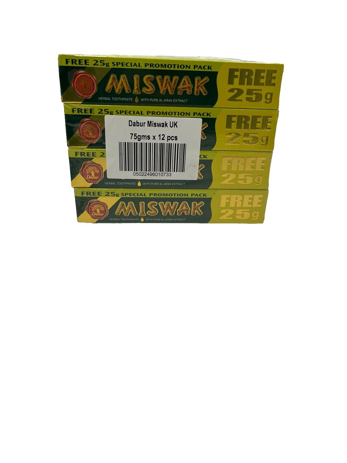 Dabur Miswak Herbal Toothpaste 75g (pack Of 12 )-Amene Beauty