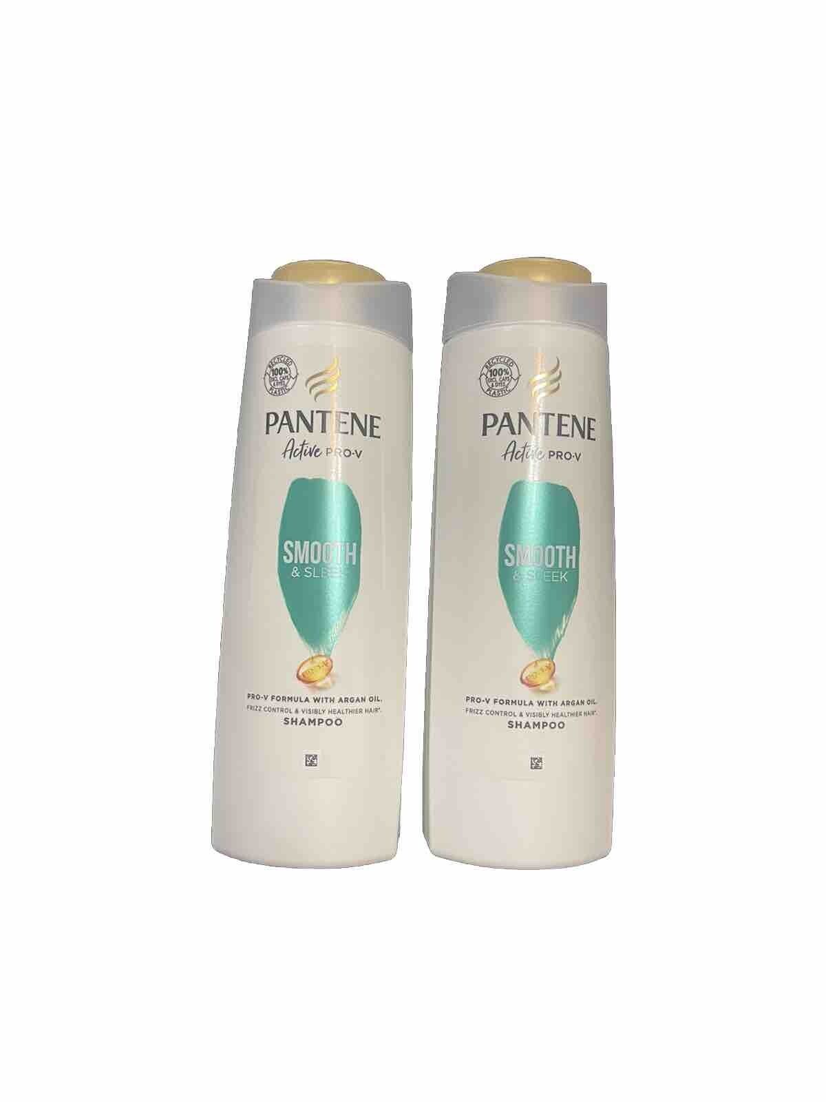 Pantene Smooth & Leek Shampoo 400ml (pack Of 2)-Amene Beauty