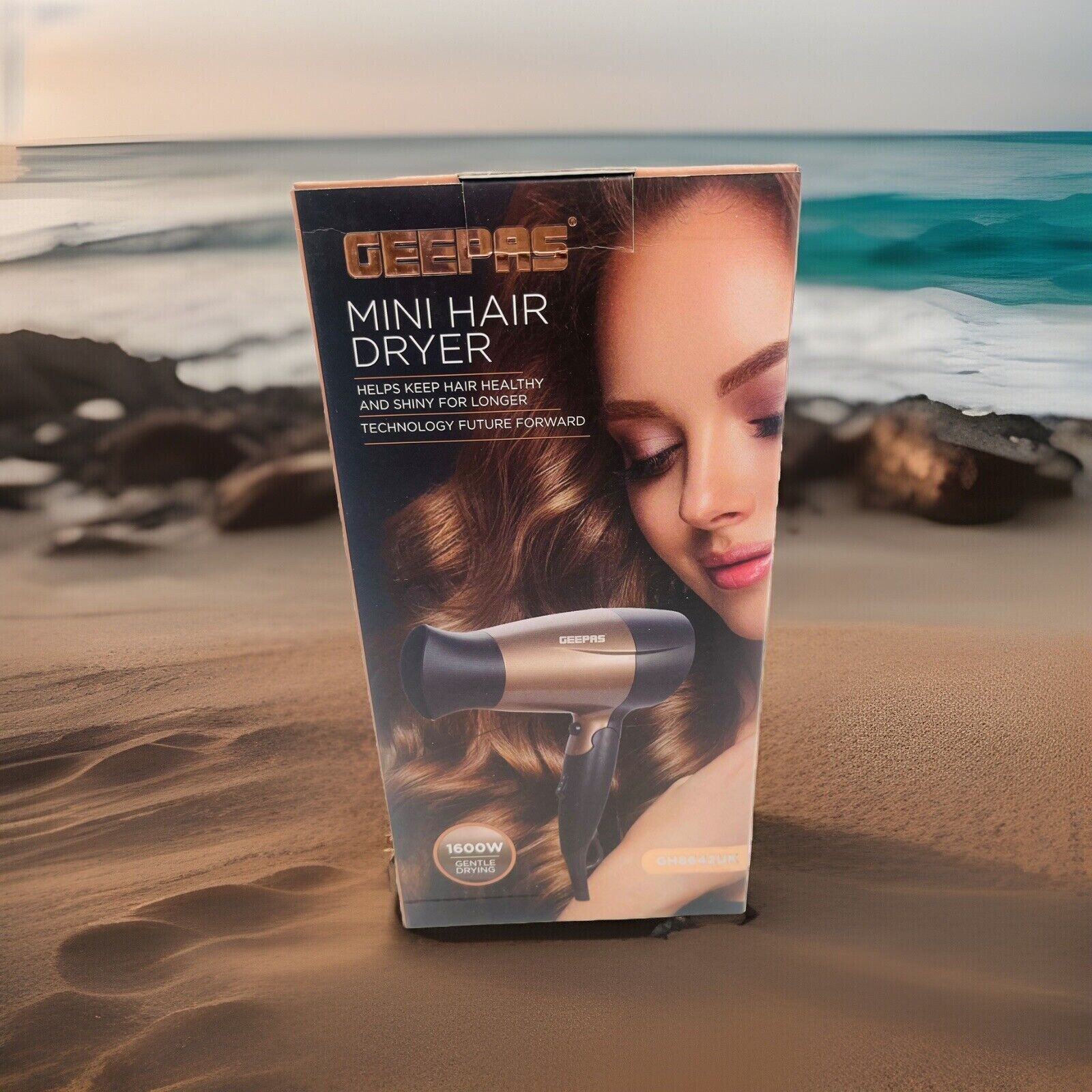 GEEPAS Mini Hair Dryer 1600W Gentle Drying-Amene Beauty