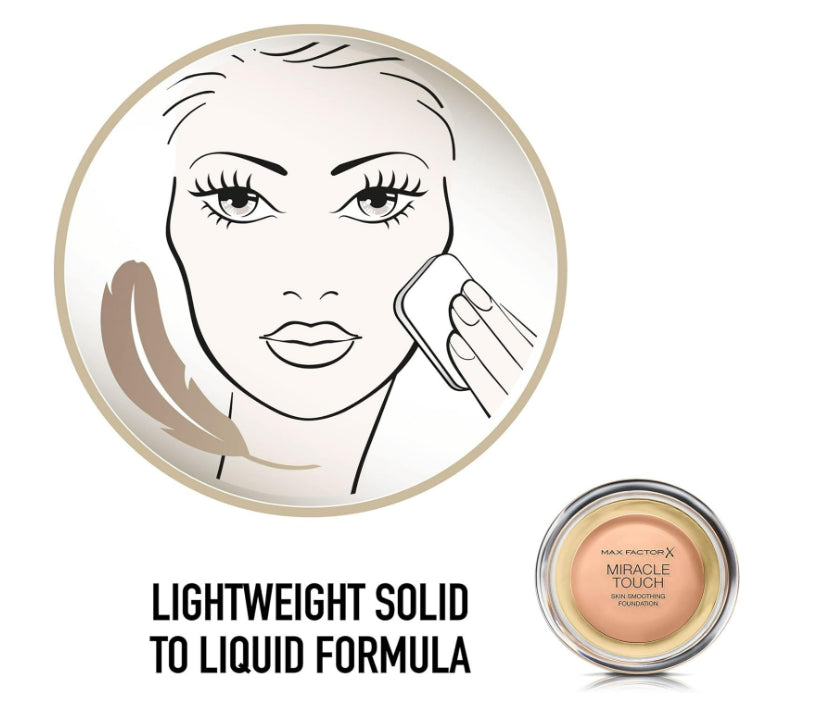 Max Factor Miracle Foundation Touch Skin Smoothing 11.5g Creamy Ivory 040