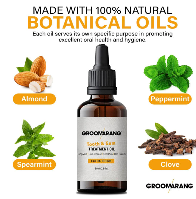 Groomarang Gum Oil - Extra Fresh 100% Pure Botanical Oils 30ml