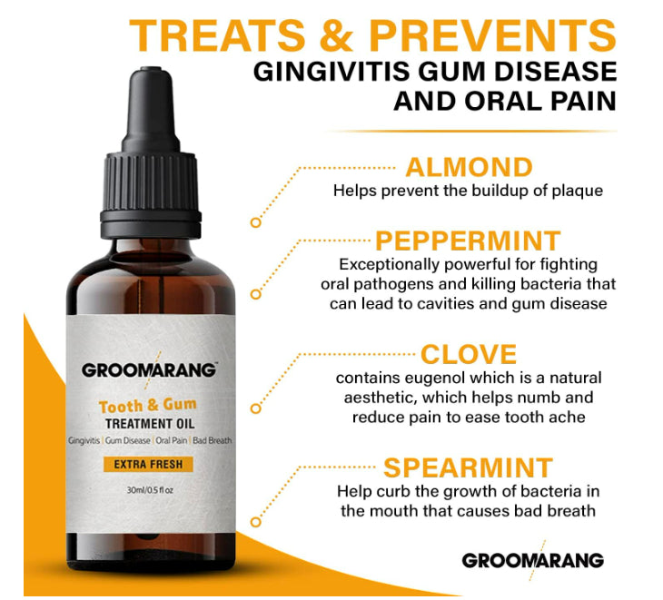 Groomarang Gum Oil - Extra Fresh 100% Pure Botanical Oils 30ml