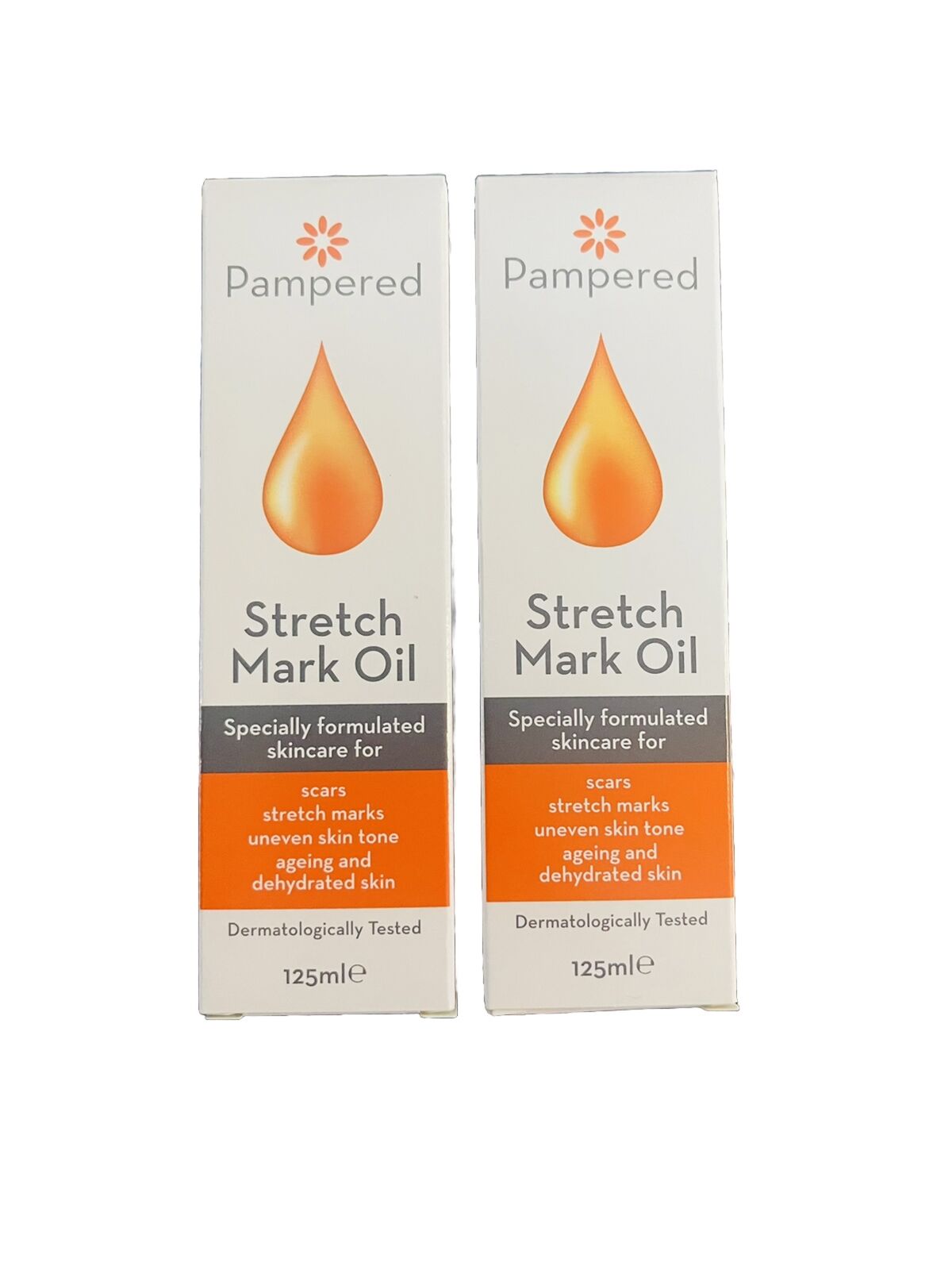 Pampered Stretch Mark Oil 125 ml (pack Of 2)-Amene Beauty