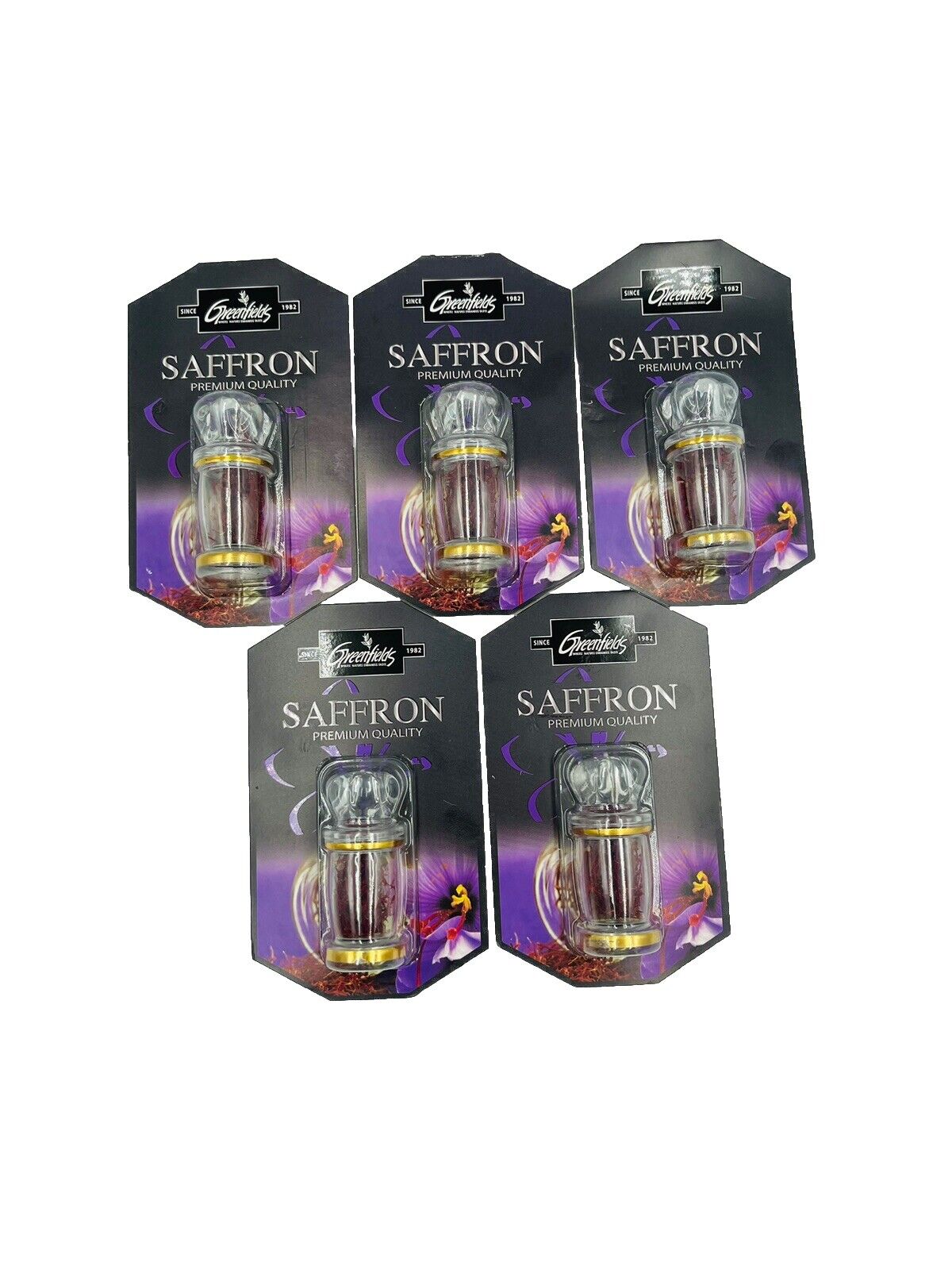 Greenfields Saffron Premium Quality 0.6 (pack Of 5 )