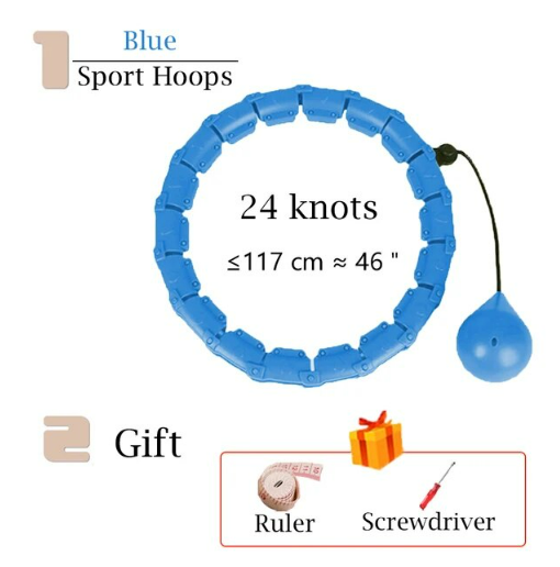 24 Knots Fitness Smart Hula Hoop Detachable Hoops Lose Weight YOGA Sports Gifts