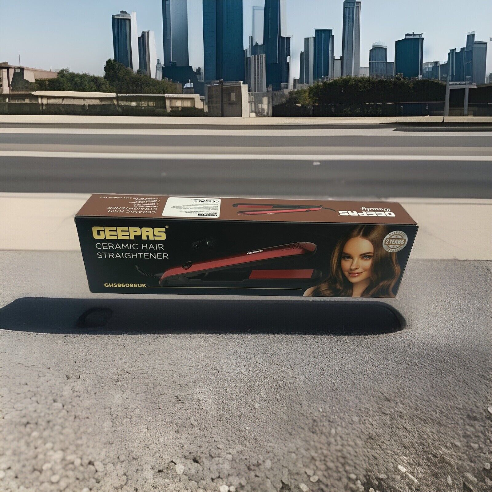 GEEPAS Beauty Ceramic Hair Straightener 2 Years Warranty-Amene Beauty