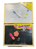 Chalk Board 25 X 35 CM ,White Board 25X35 (pack Of  2 )