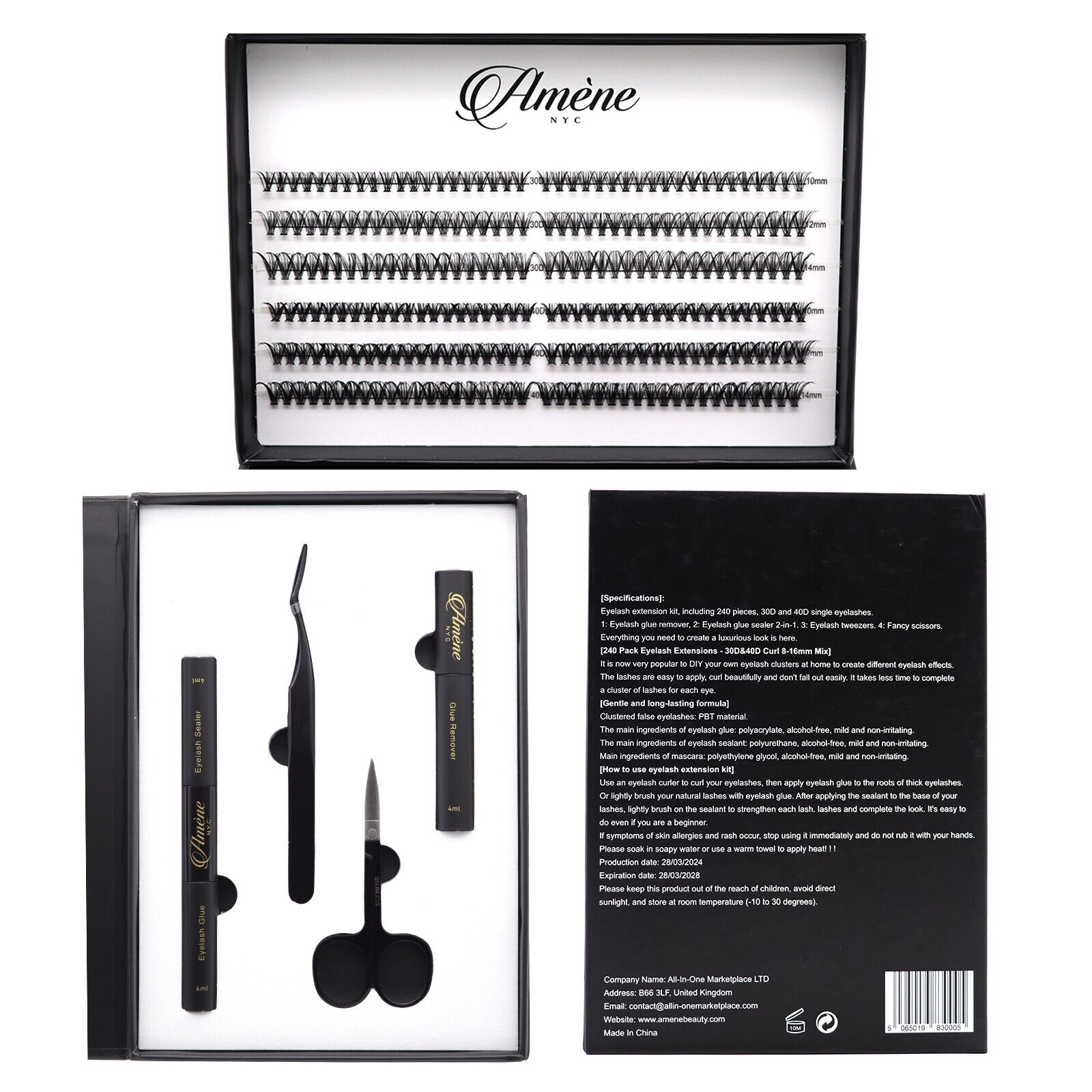 Amene nyc eyelash extension kit pack of 2