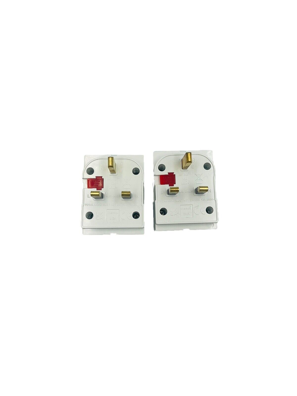 3 Way Socket Adaptor 13A 250V (pack Of 2)