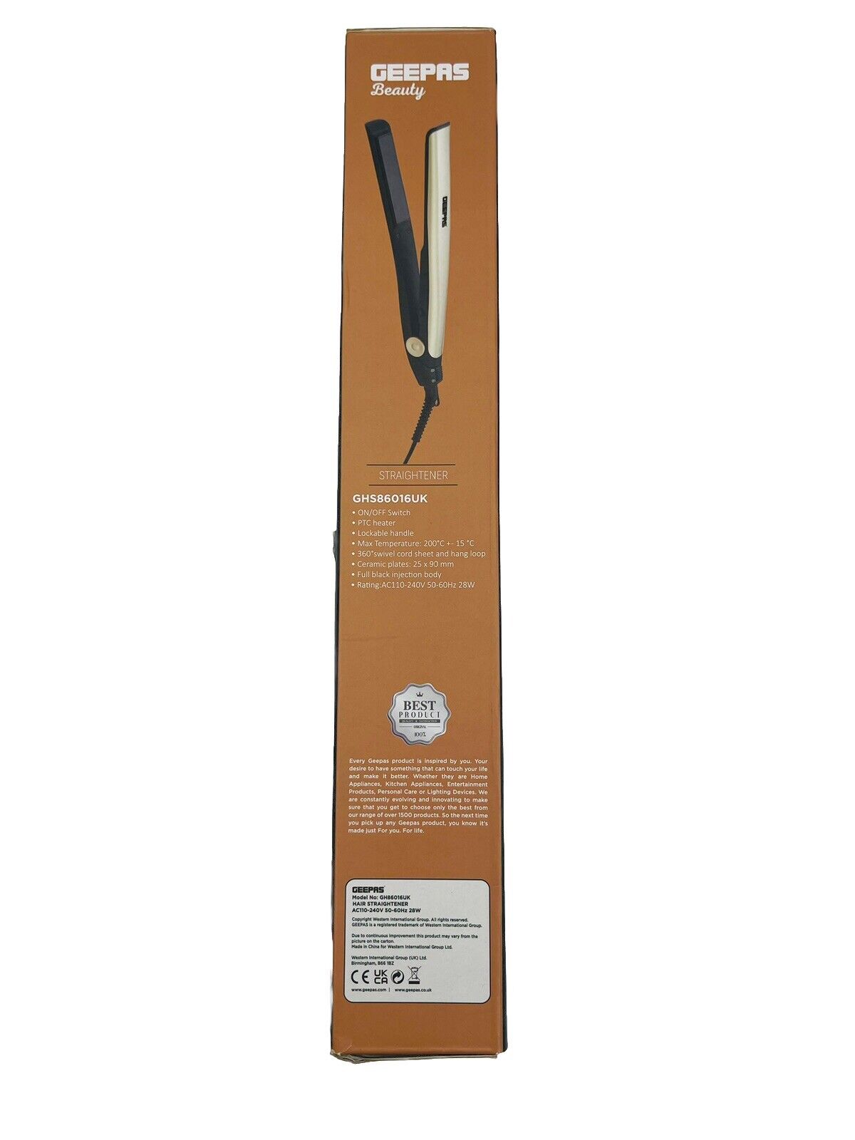 GEEPAS Beaity  Go Silky Straightener-Amene Beauty