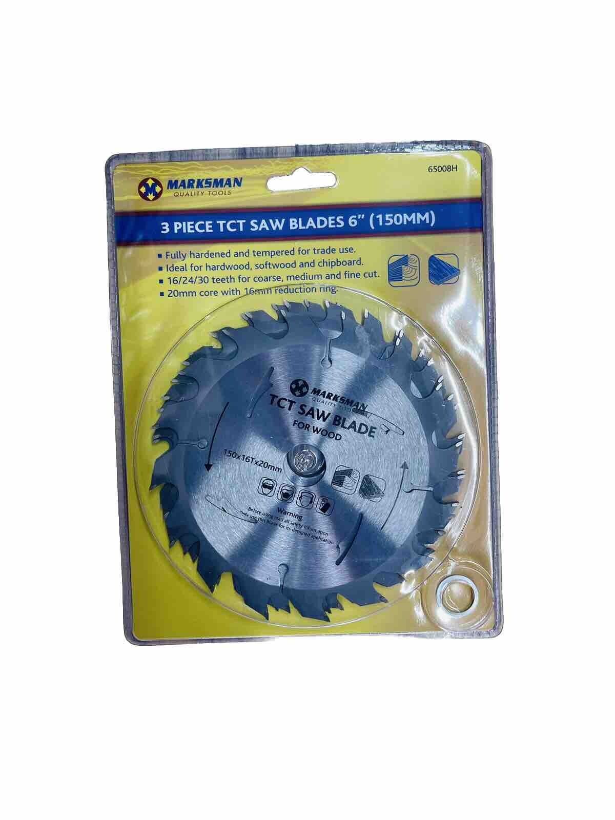 3 Piece TCT Saw Blades 6 ( 150 MM)