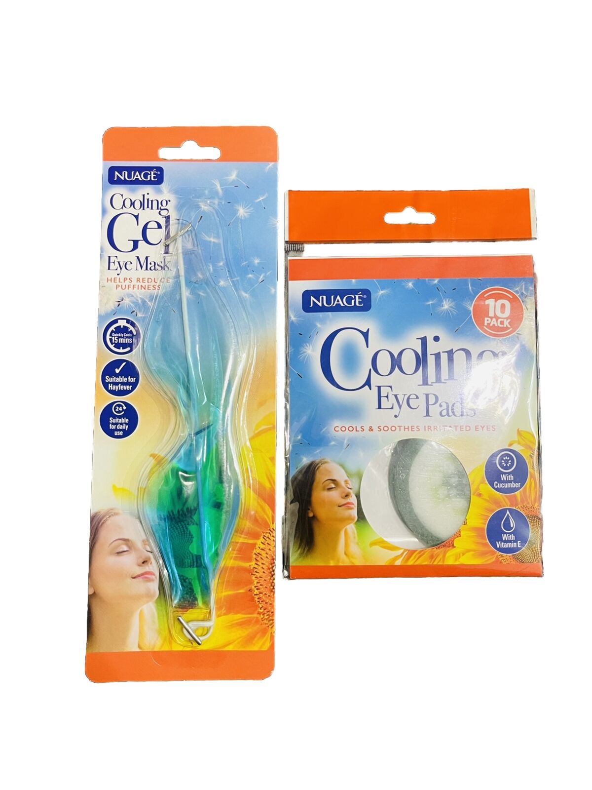 NUAGE Cooling Eye Pads (10 Pack) , NUAGE Cooling Gel Eye Mask-Amene Beauty