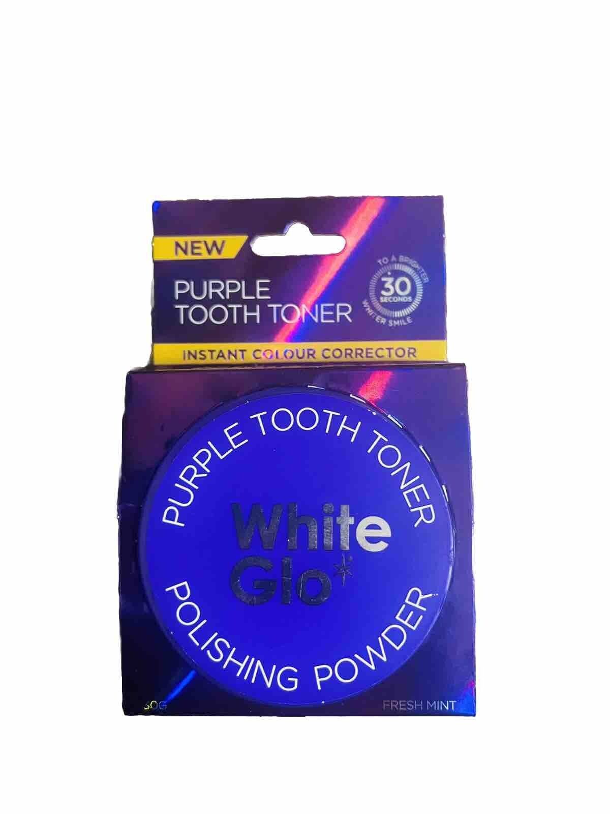 White Glo Purple Tooth Toner Whitening Serum , Polishing Powder-Amene Beauty
