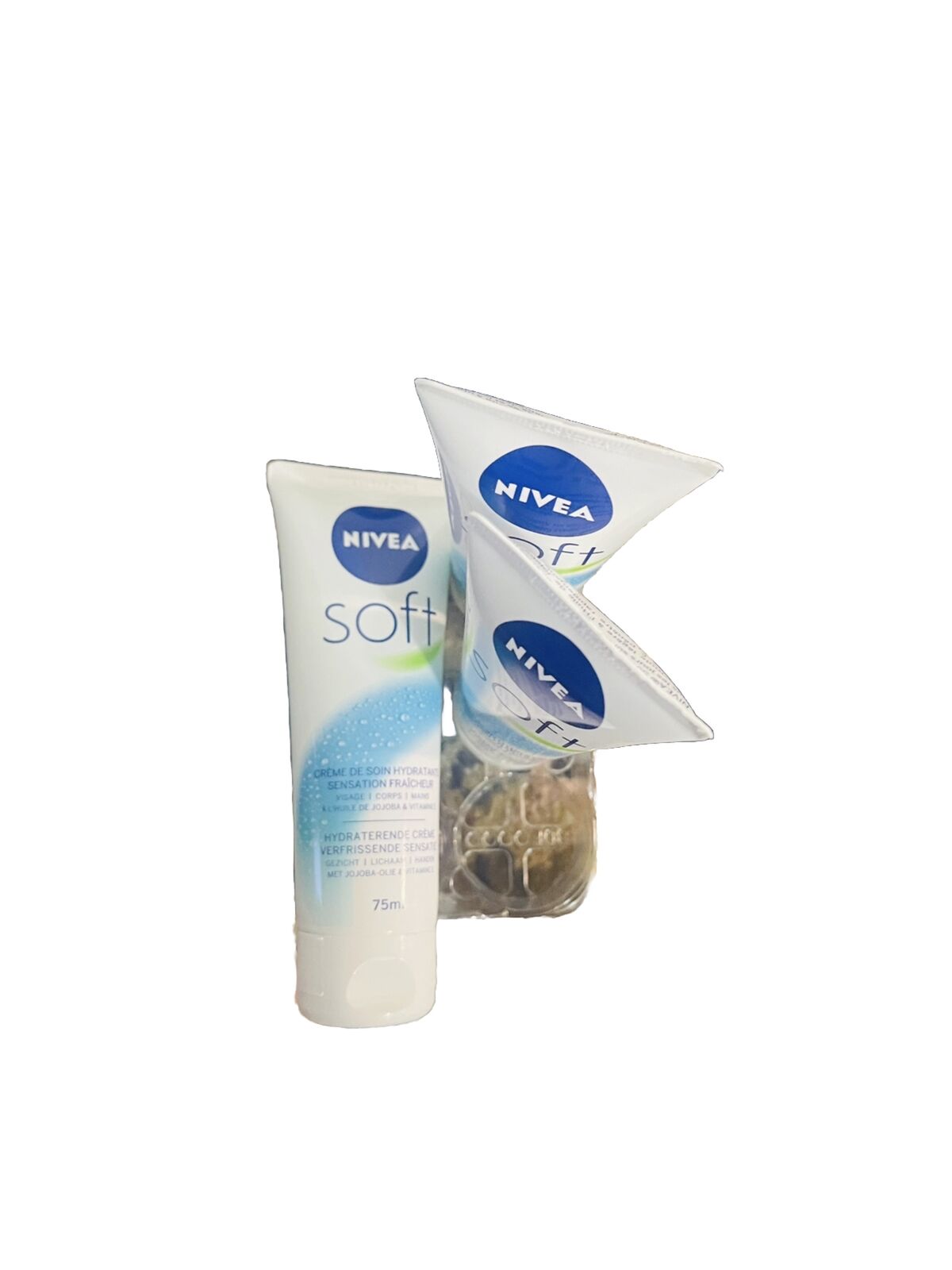 NIVEA Soft 75 ml Moisturising Cream (pack Of 3 )-Amene Beauty