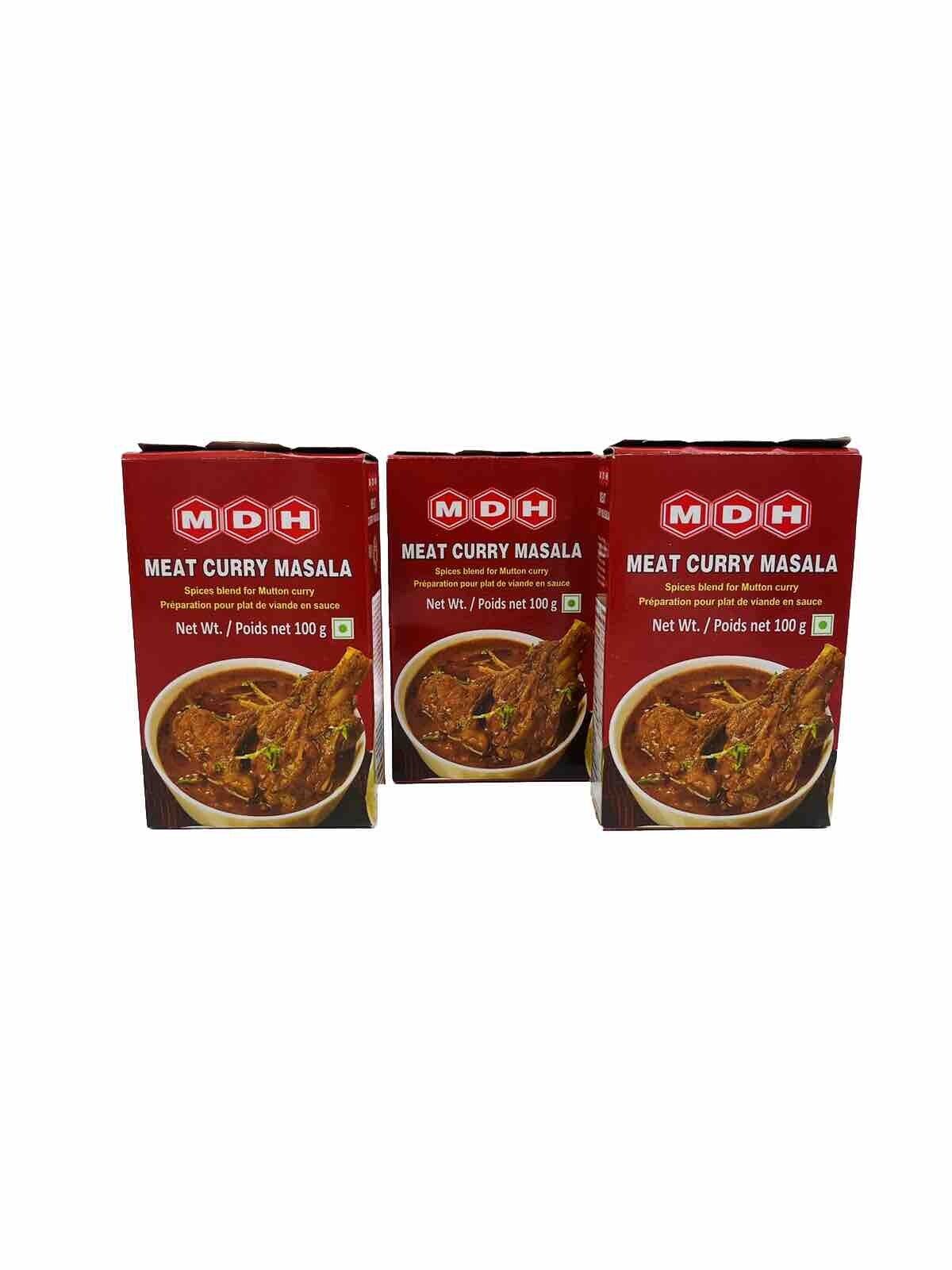 MDH Meat Curry Masala Spices Blend For Mutton 100gm  (pack Of 3 )