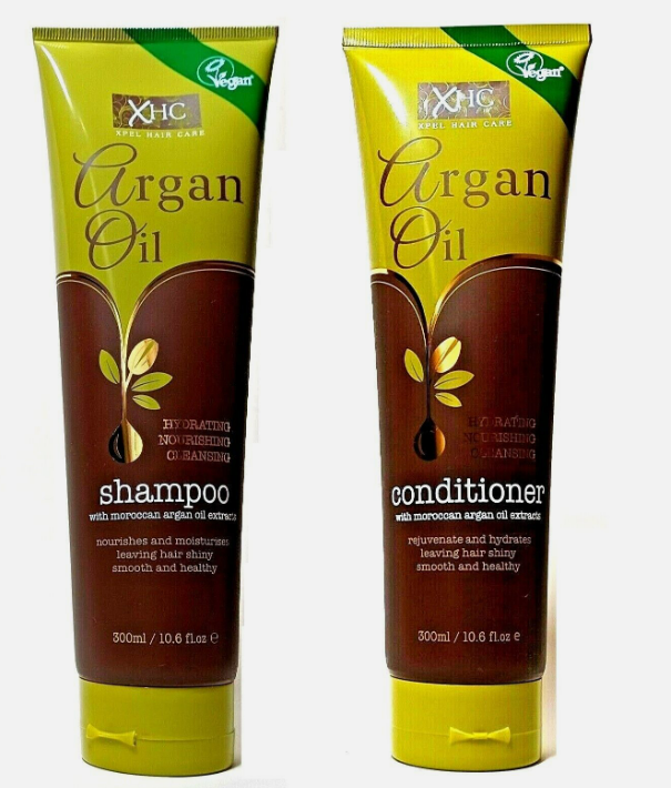 XHC Argan Oil Hydrating Shampoo and Conditioner Hair Care 2x 300 ml