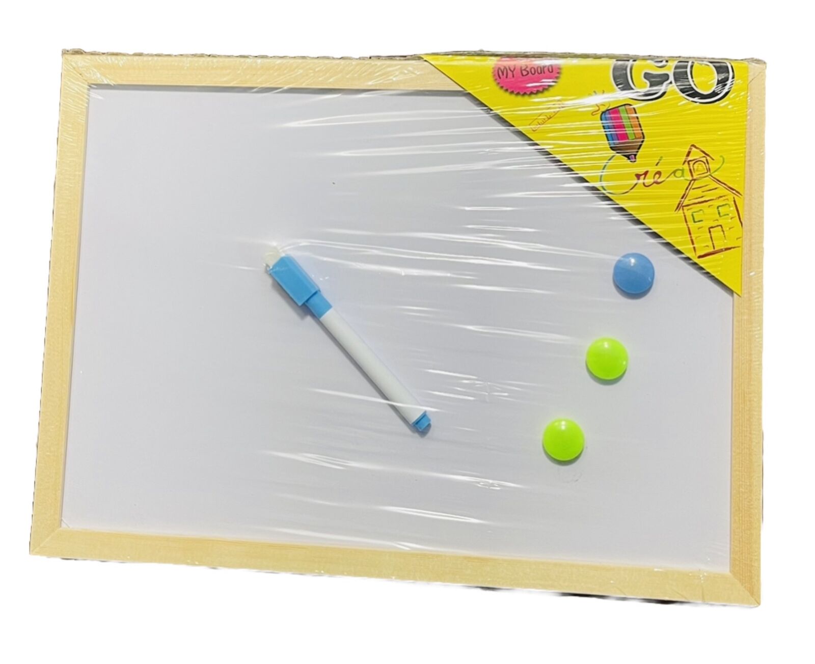 Chalk Board 25 X 35 CM ,White Board 25X35 (pack Of  2 )