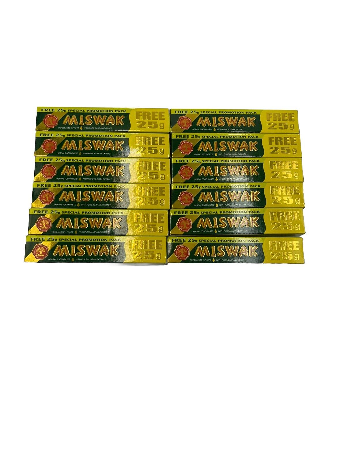 Dabur Miswak Herbal Toothpaste 75g (pack Of 12 )-Amene Beauty