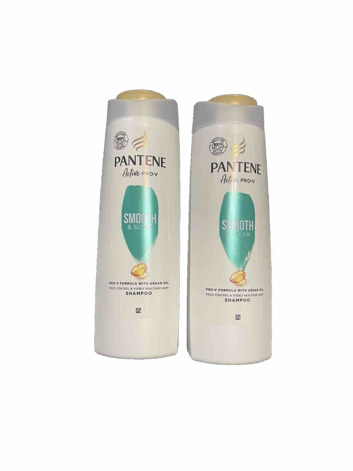Pantene Smooth & Leek Shampoo 400ml (pack Of 2)-Amene Beauty