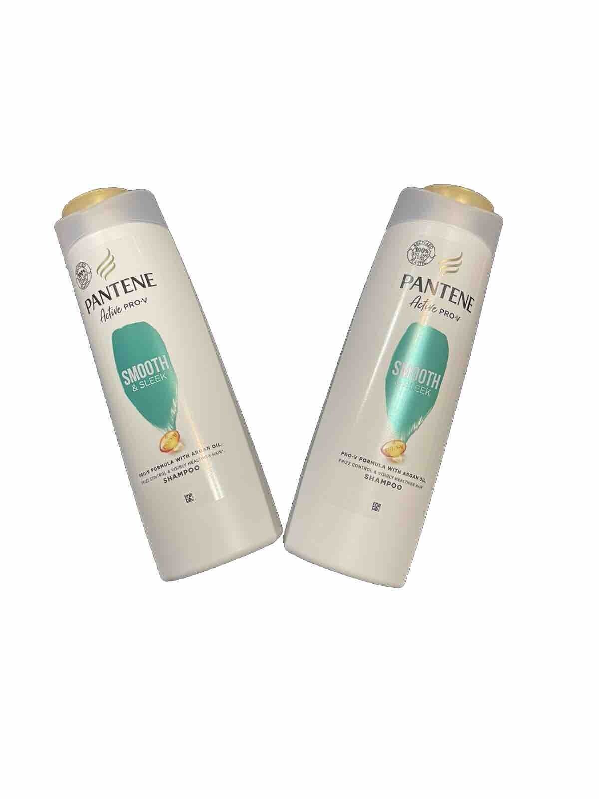 Pantene Smooth & Leek Shampoo 400ml (pack Of 2)-Amene Beauty