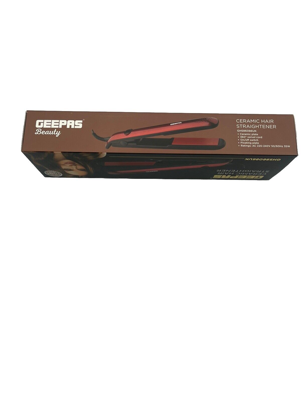 GEEPAS Beauty Ceramic Hair Straightener 2 Years Warranty-Amene Beauty