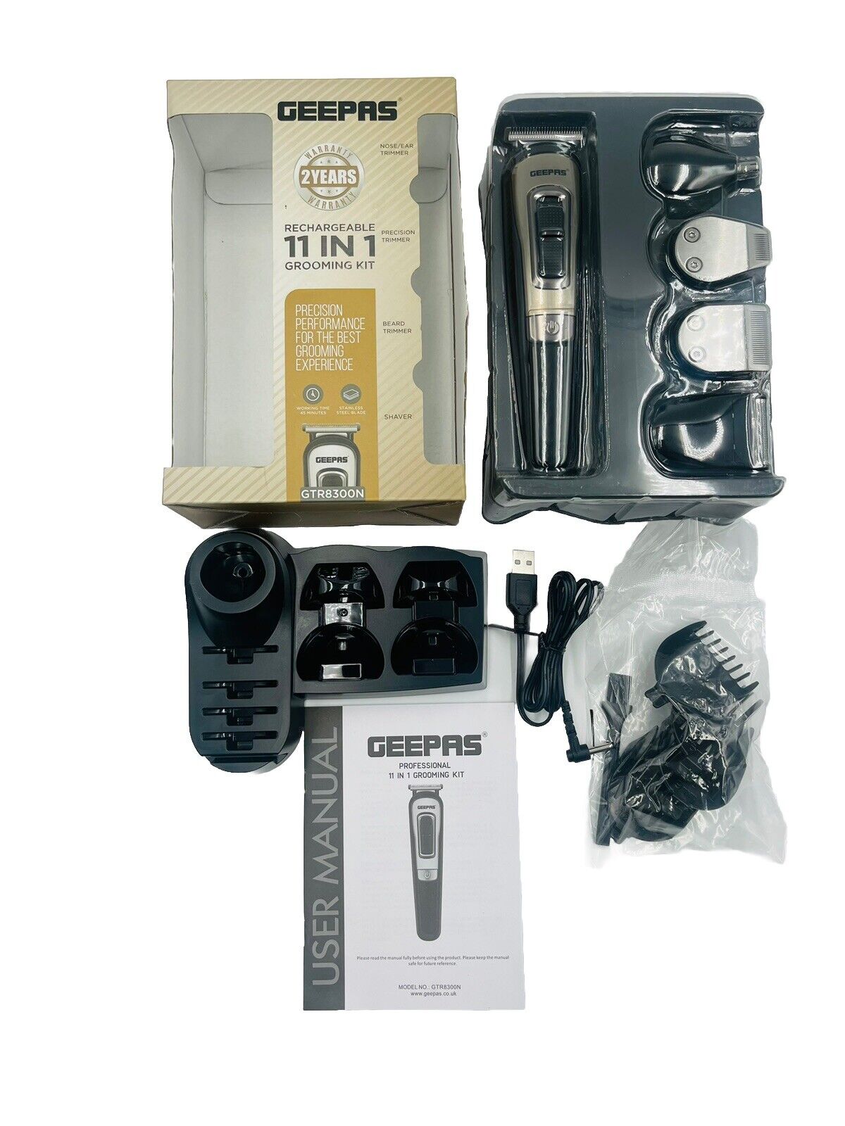 GEEPAS 11 IN 1 Grooming Kit Precision Performance For The Best Grooming-Amene Beauty