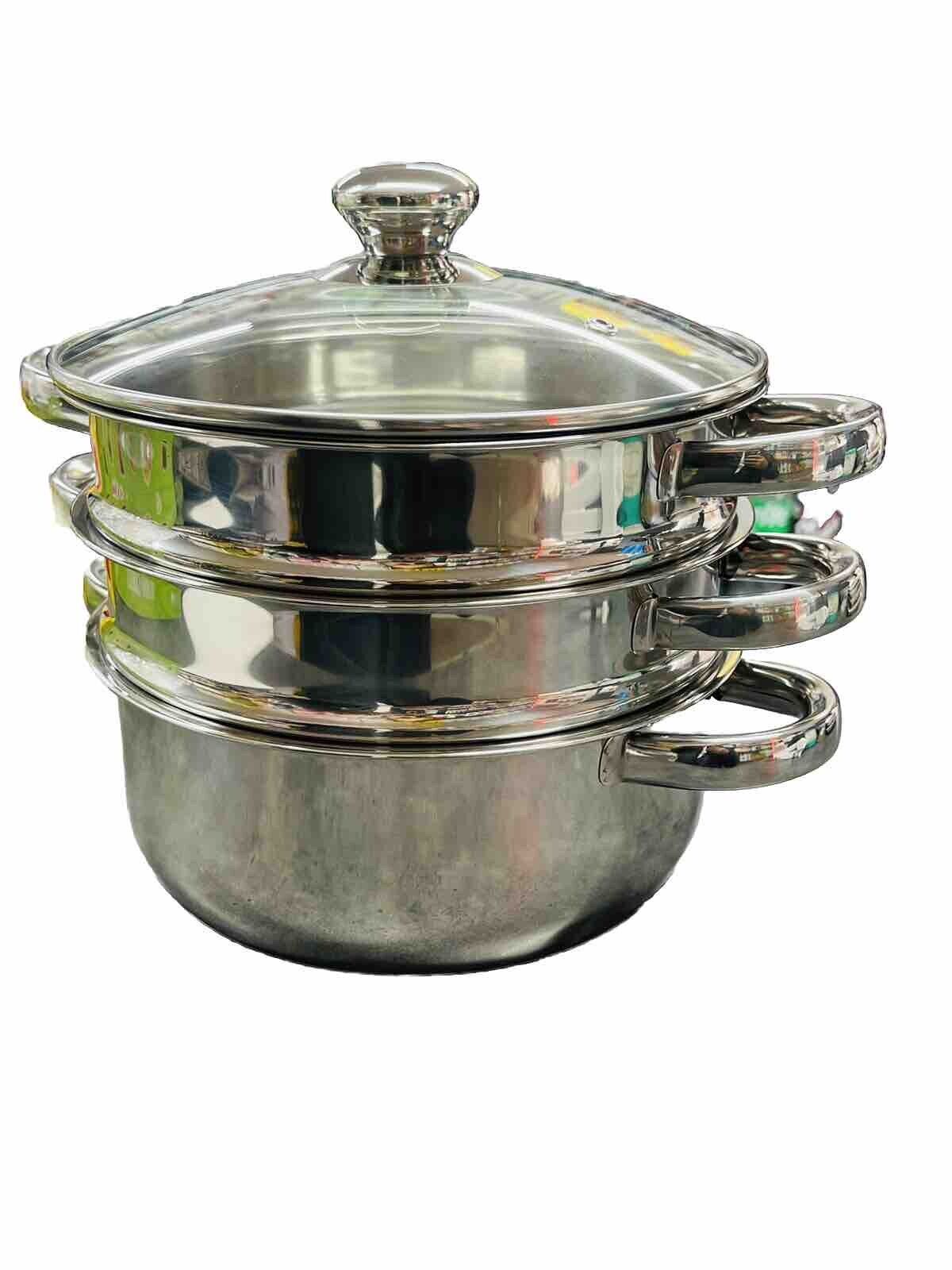 Prima Stainless Steel Steamer Set 3 Pcs 22cm