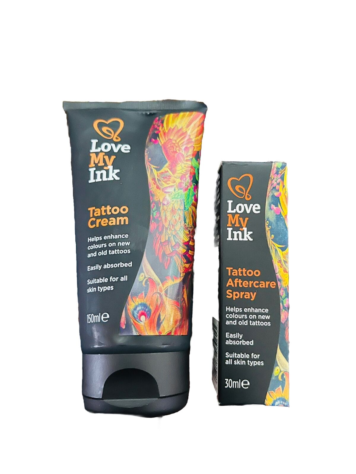 Love My Ink Tattoo Cream 175ml , Tatoo Aftercare Spray 30ml-Amene Beauty