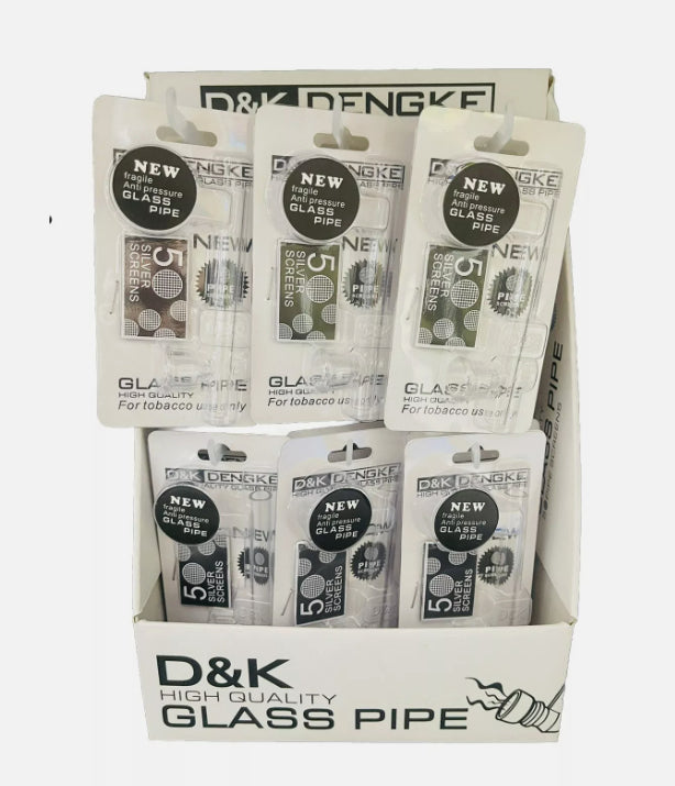 High Quality Glass Pipe Fragile Anti Pressure Glass Pipe ( Pack Of 24 )