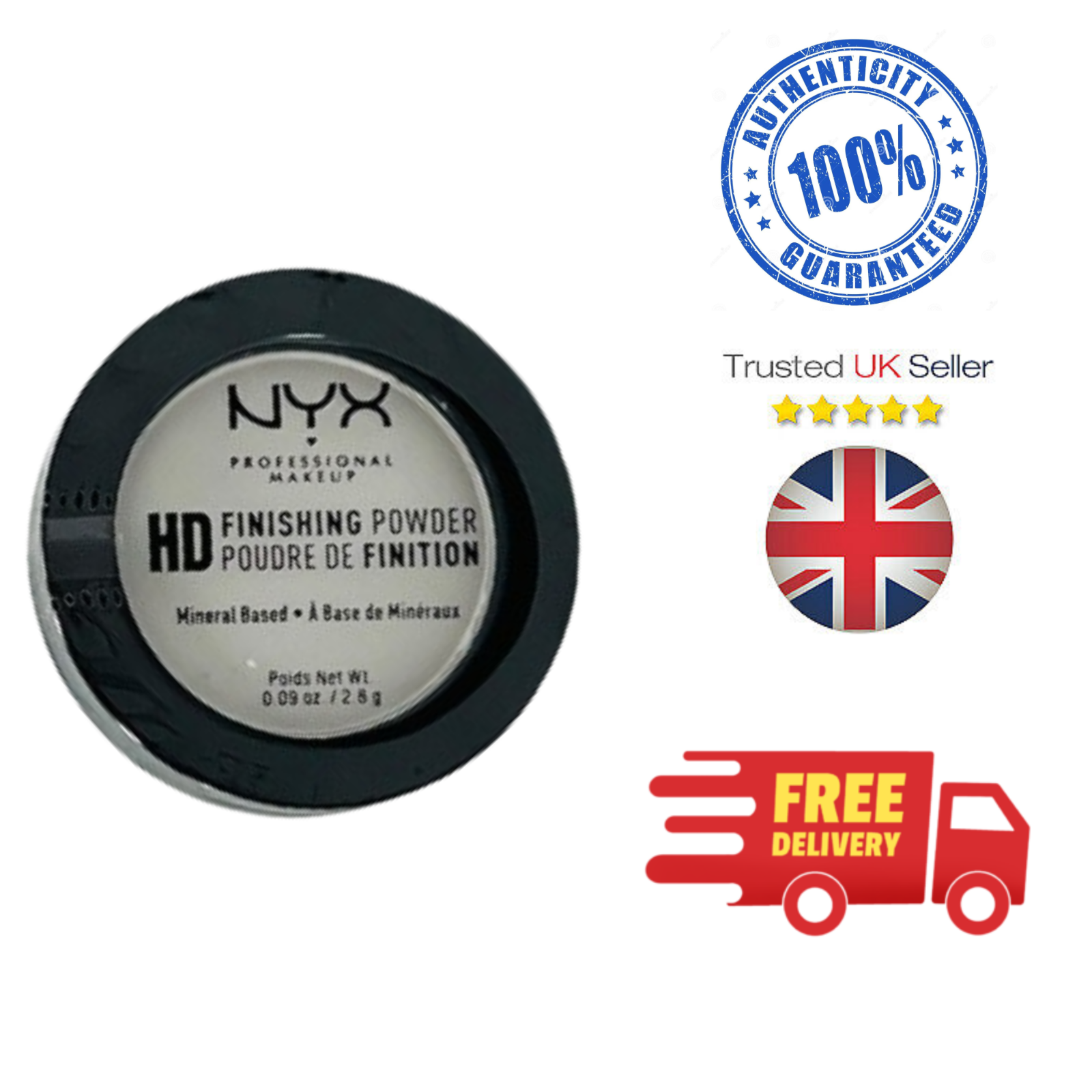 NYX HD Finishing Powder Mineral Based- 01 Translucent 2.8g